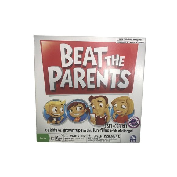Beat the Parents Family Trivia Game Spin Master- COMPLETE Kids Vs Parents Family - Picture 1 of 6